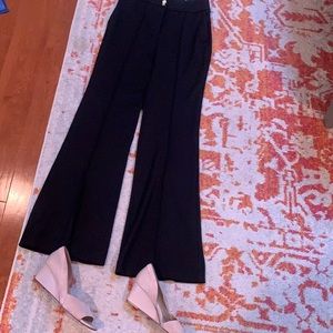 Express Super High Rise Flare black pants